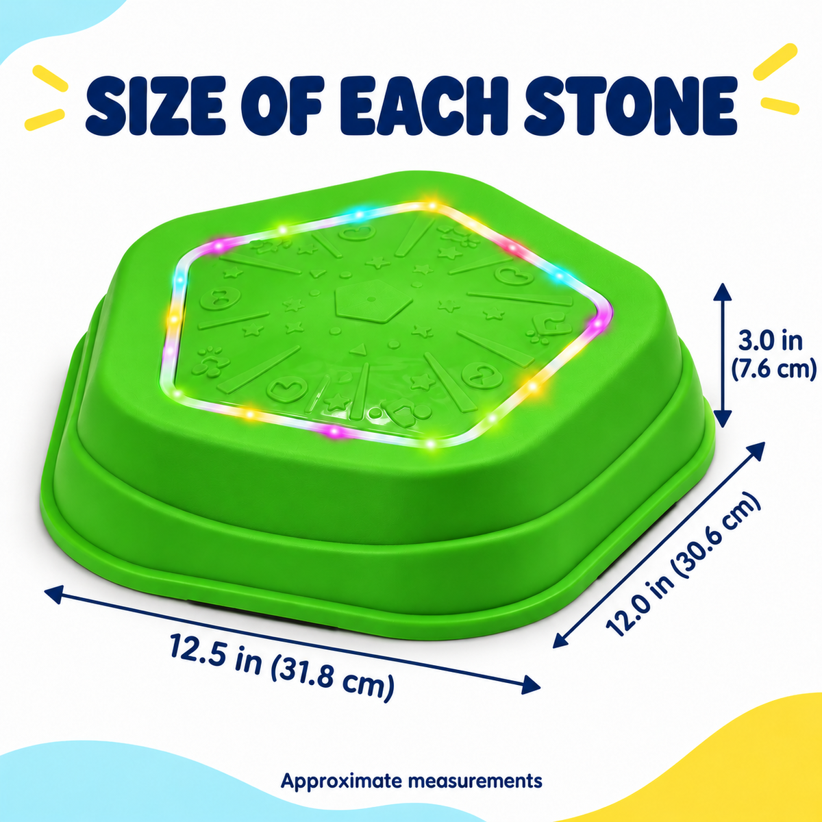 Light-Up Musical Stepping Stones for Kids