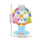 Rotating Musical Ferris Wheel Toy with Cute Cartoon Animals