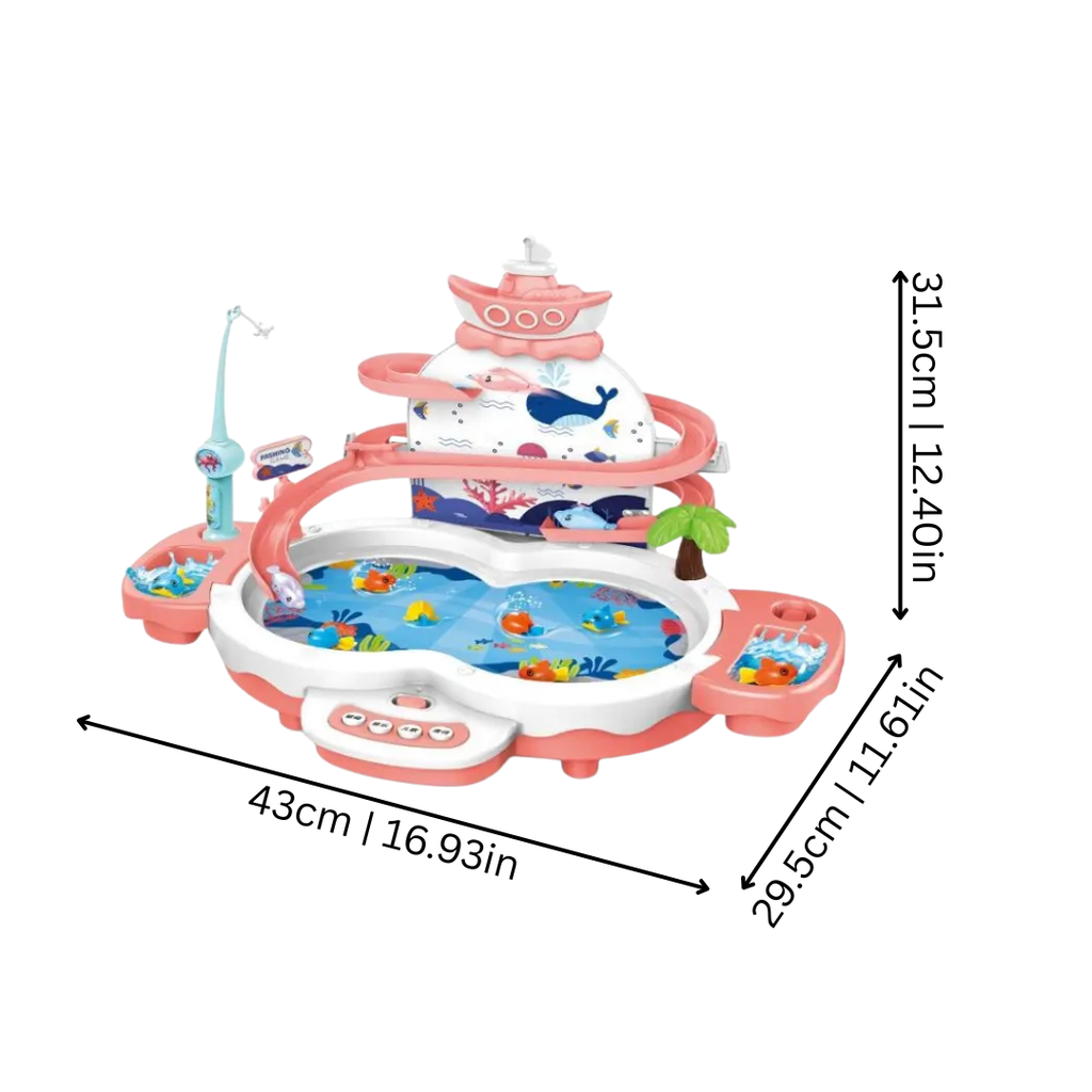 Multi-Function Electric Fishing Game with Music for Kids