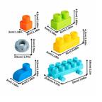Chewable Soft Rubber DIY Building Blocks for Early Learning