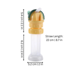 Straw Bottle Lid with Drinking Tube for Easy Baby Sips