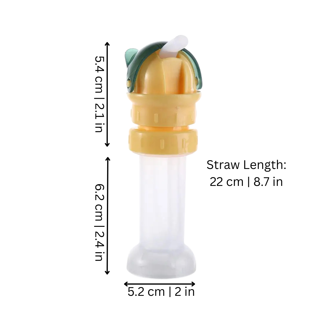 Straw Bottle Lid with Drinking Tube for Easy Baby Sips