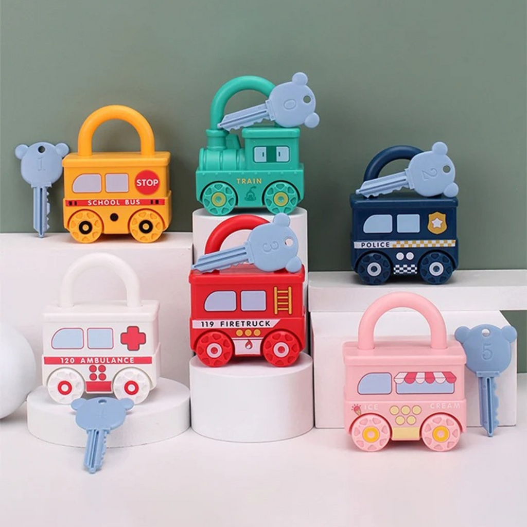 Set Includes 6 Numbered Locks and Keys - main product image