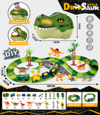 Dinosaur Track Toy Set with Flexible Tracks