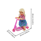 Scooter-Riding Doll Toy for Playtime Adventures