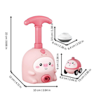 Balloon-Powered Car Set with Cute Astronaut