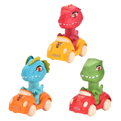 Cartoon Animal Press Car with Glide Action - main product image
