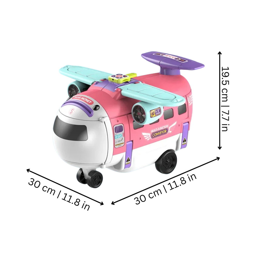 Transformer Airplane Fidget Board for Early Learning Play