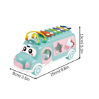Cartoon Bus Piano Toy for Early Learning Fun