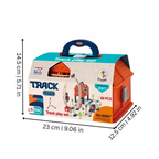 Electric Train Track Kit with Storage Box and Sound