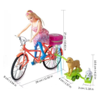 Funny Bike-Riding Doll with Light and Sound Effects
