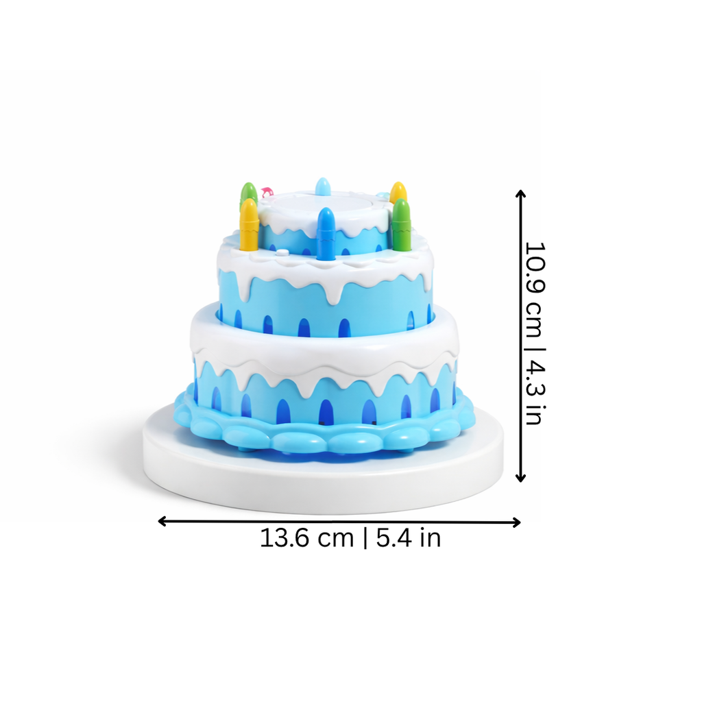 Birthday Cake Bubble Machine with Flashing Music