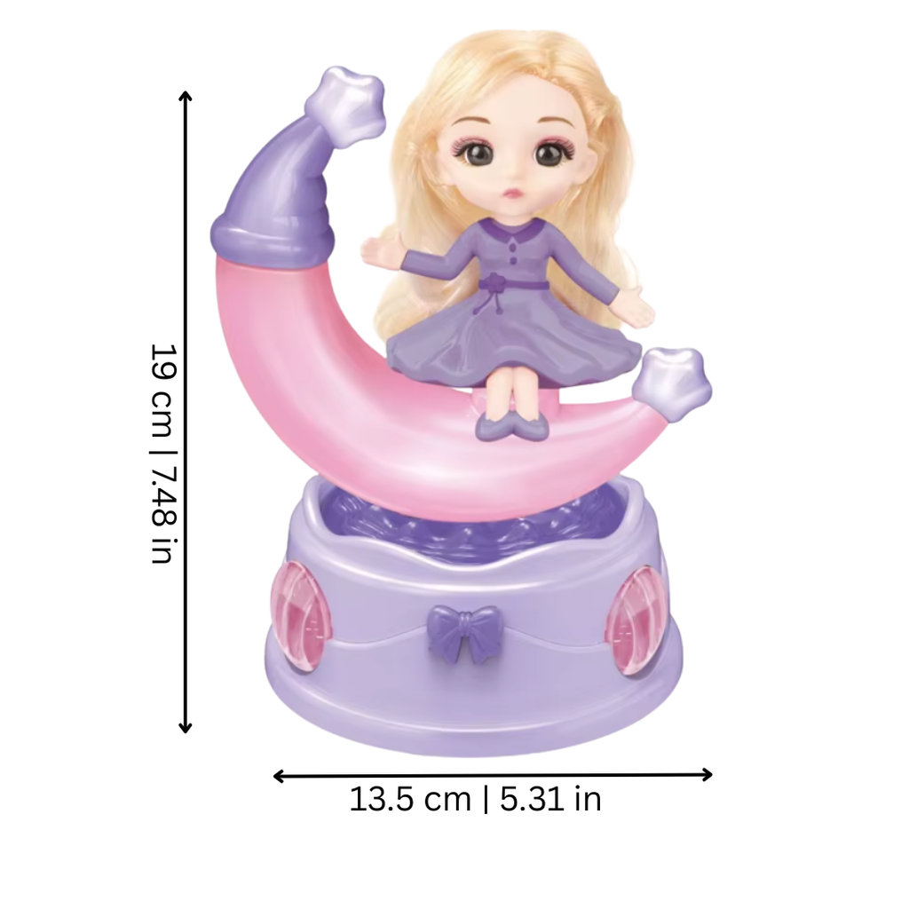 Electric Rotating Princess Doll with Light and Music