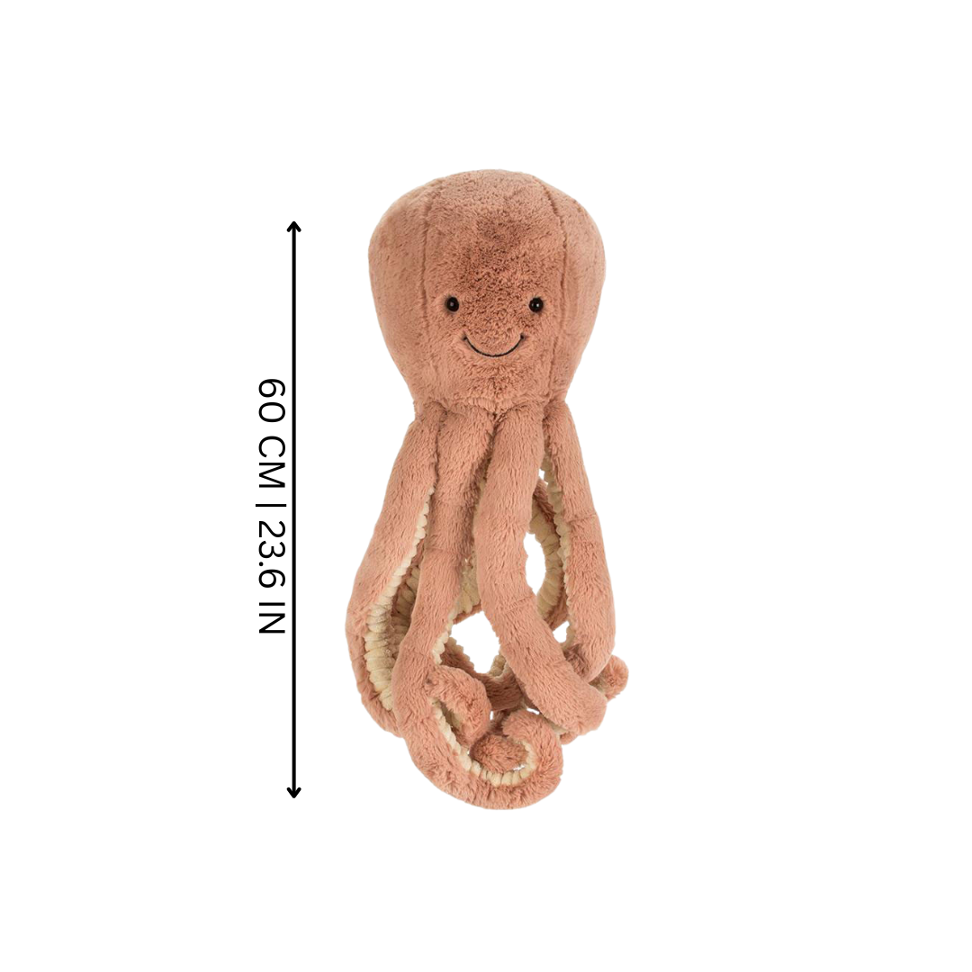 Plush Octopus Comfort Toy with Bamboo Charcoal Filling