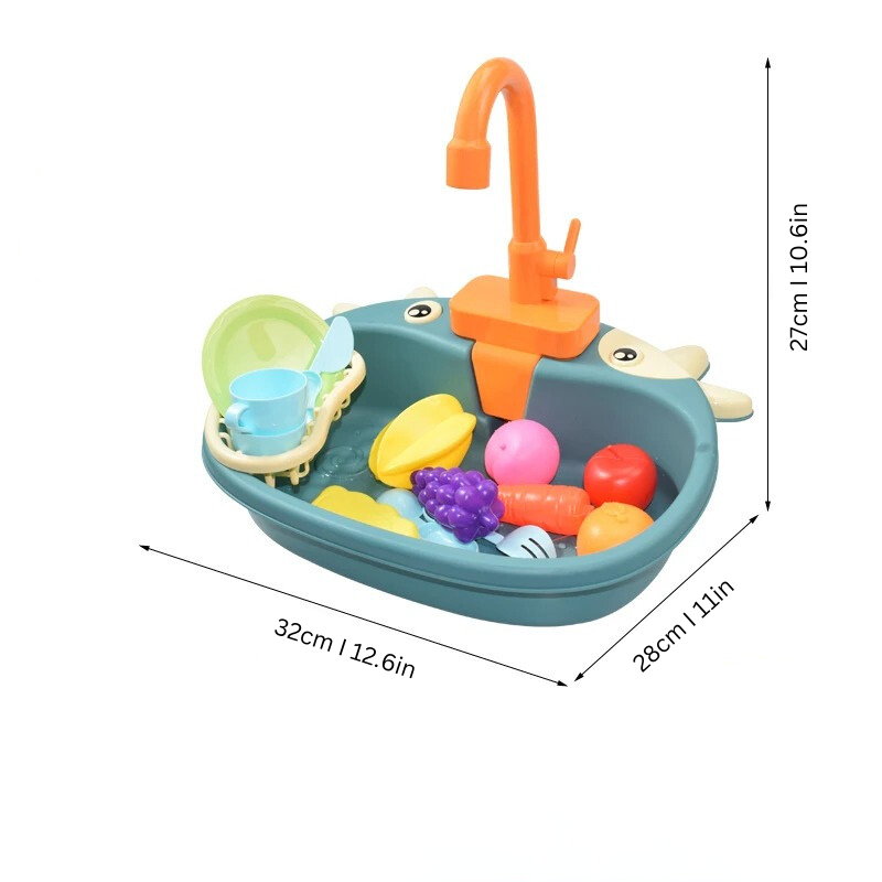 Kids Toy-Sink with Interactive Faucet Feature