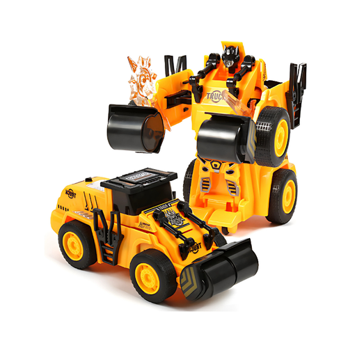 2-in-1 Transforming Construction Vehicle Toy