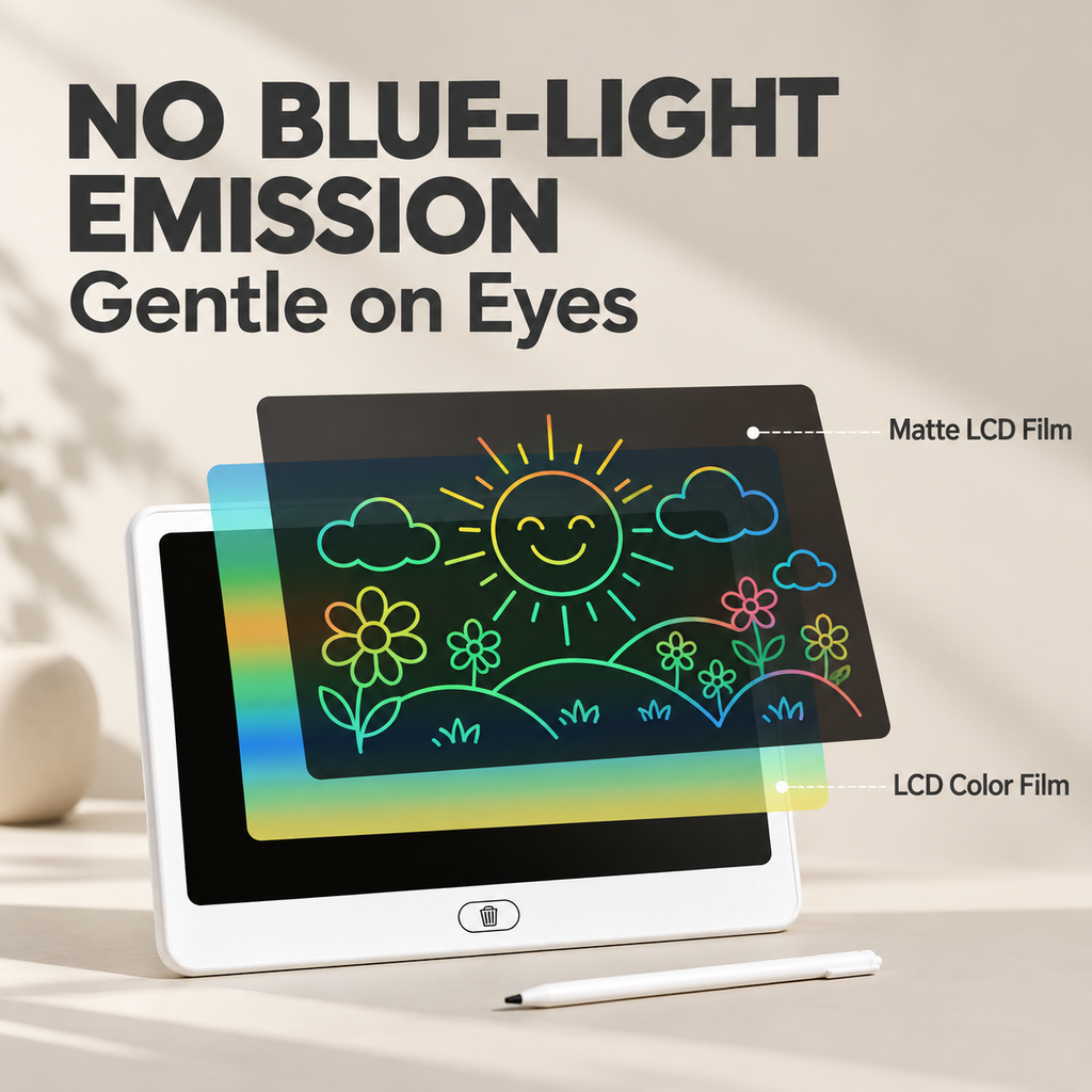 Rechargeable LCD Writing Tablet – Colorful Doodle & Drawing Board for Kids