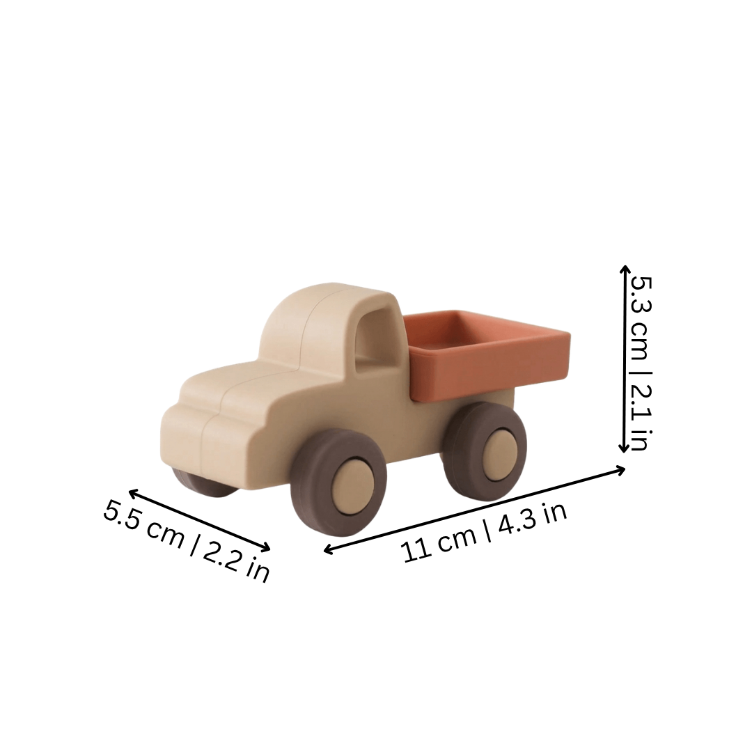 Montessori Silicone Car Set for Early Sensory Play