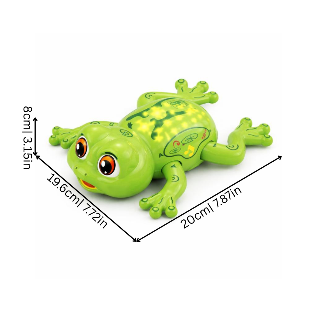 Electric Crawling Frog Toy with Lights