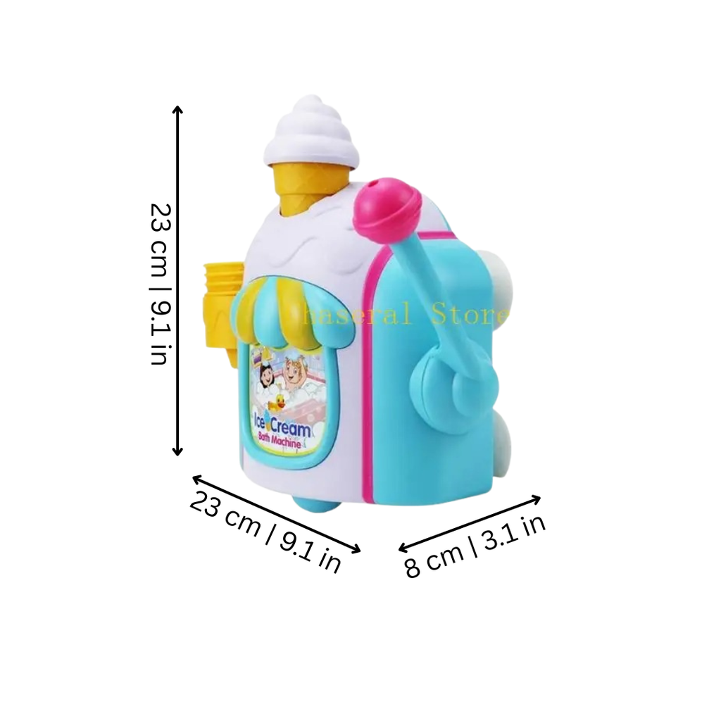 Ice Cream Bath Toy for Sweet Bubbling Fun