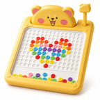 Bear Magnetic Drawing Board for Kids | Colorful Bead Art Toy