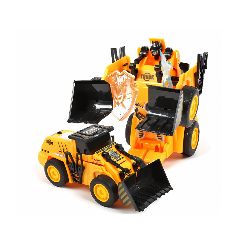 2-in-1 Transforming Construction Vehicle Toy