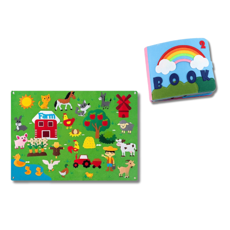Montessori-inspired Felt Experiences in Book and Board Form - main product image