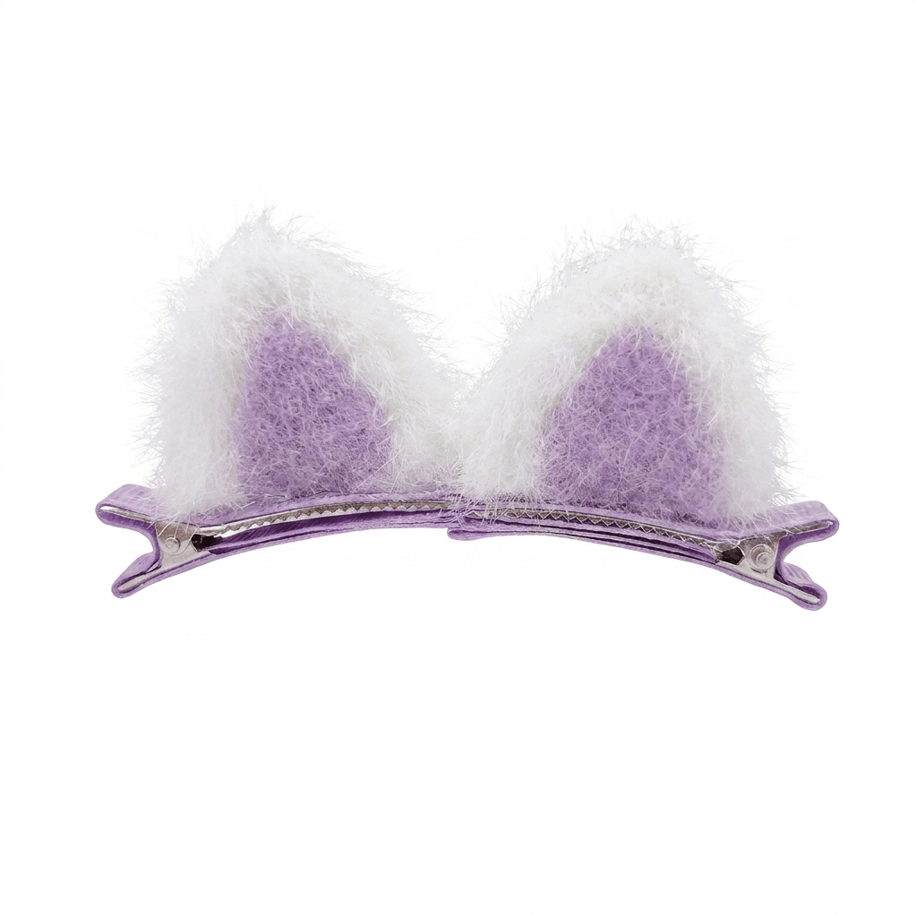 Fluffy Cat Ear Hair Accessories for Girls and Dress-Up Fun