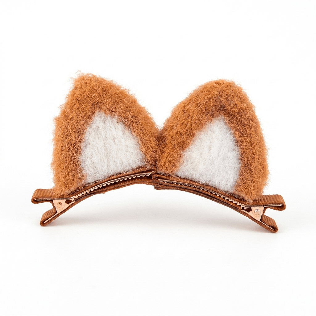 Fluffy Cat Ear Hair Accessories for Girls and Dress-Up Fun