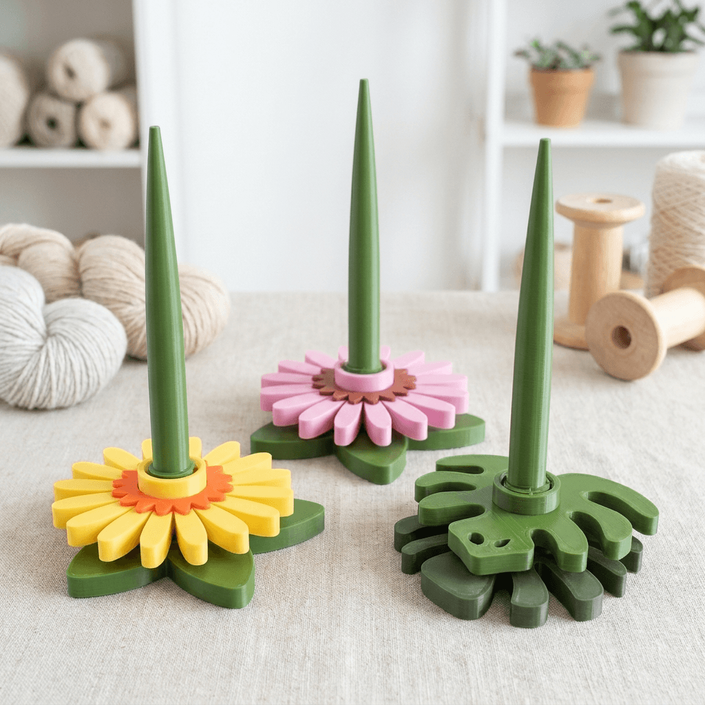 Revolving Yarn Holder for Smooth Crochet and Knitting