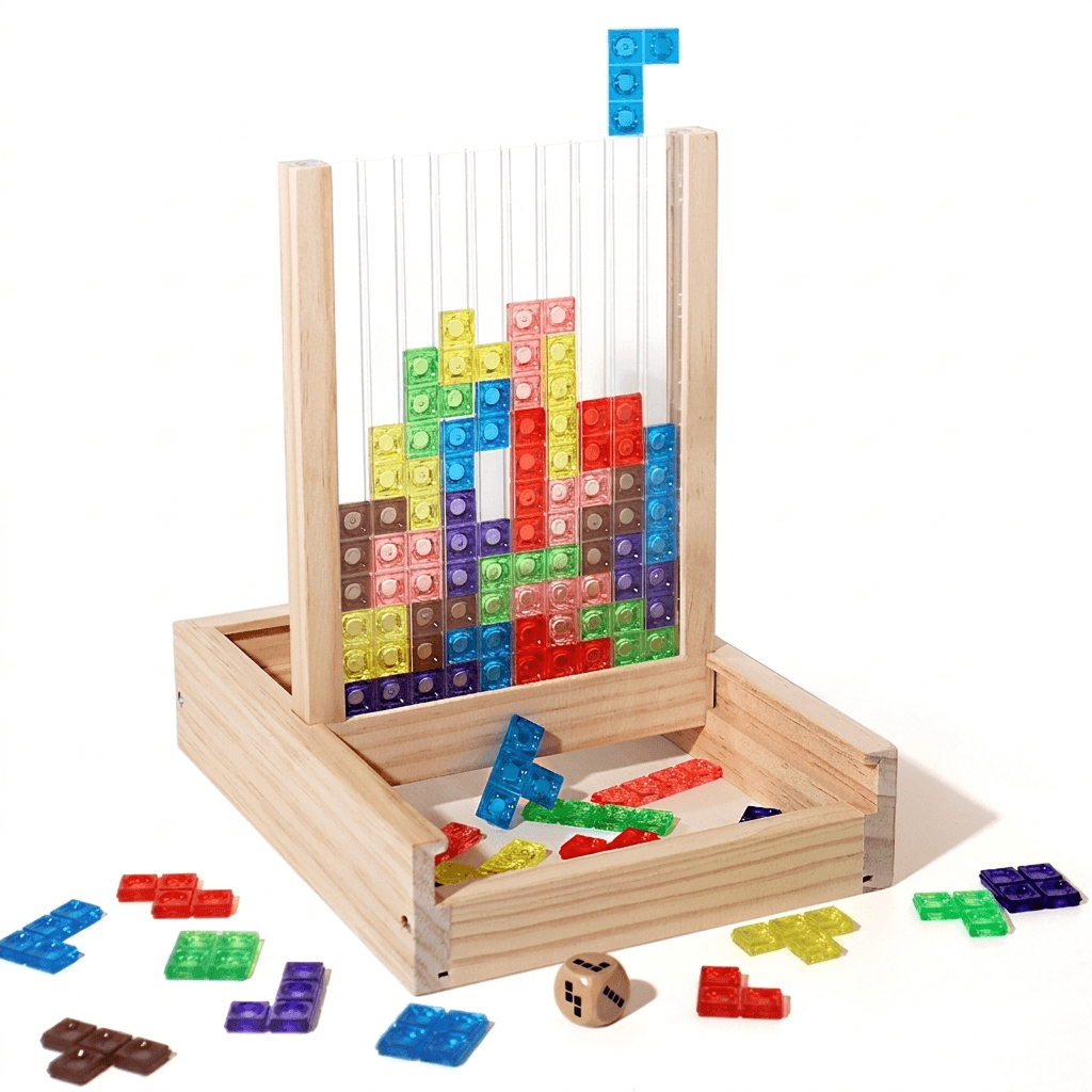 Transparent Block Puzzle for Spatial Skills and Problem Solving