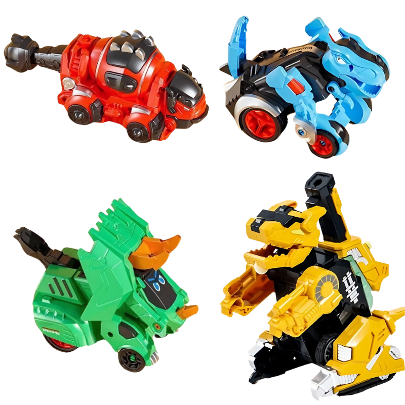 Auto-Transforming Dinosaur Car for Kids