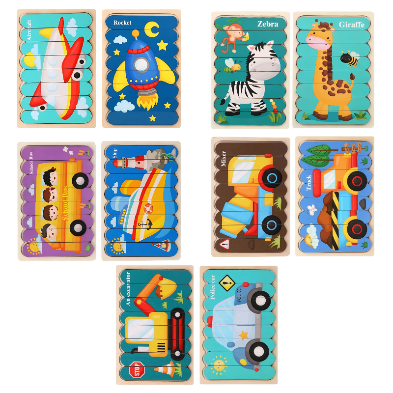 Wooden Puzzle Set