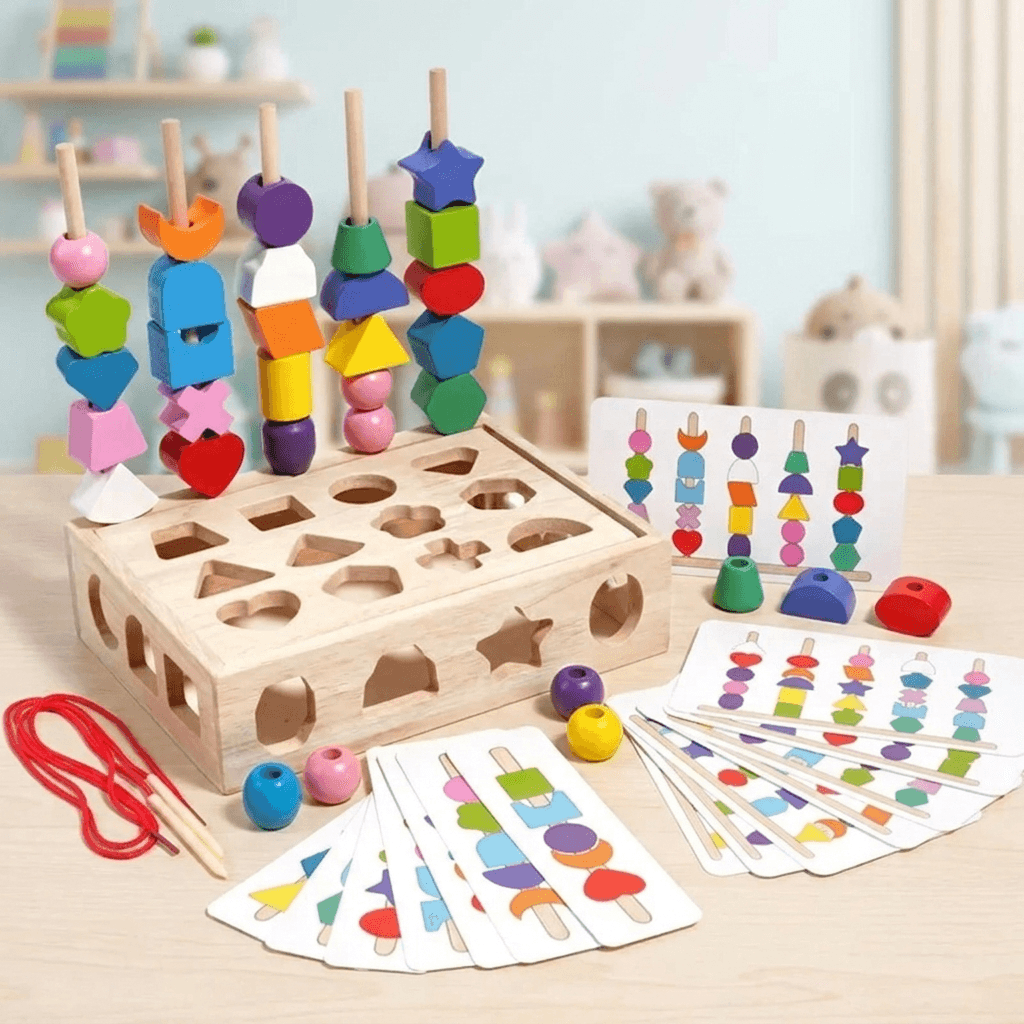 5-in-1 Wooden Activity Set for Early Skill Building - main product image