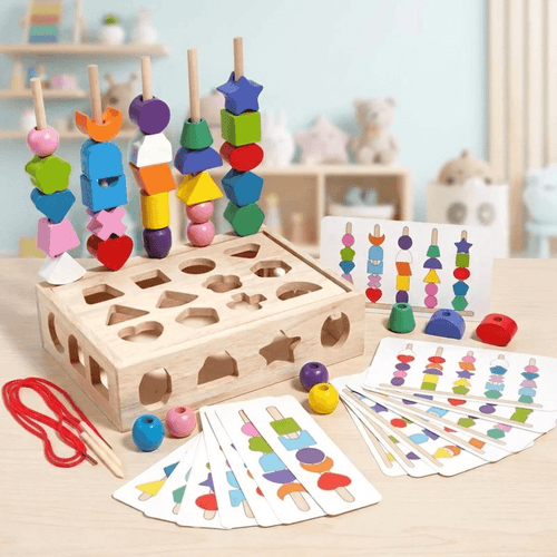 5-in-1 Wooden Activity Set for Early Skill Building - main product image