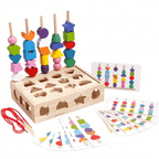5-in-1 Wooden Activity Set for Early Skill Building