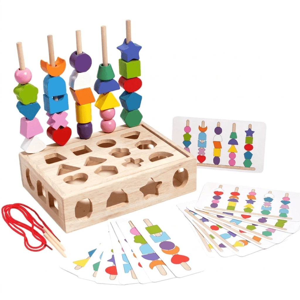 5-in-1 Wooden Activity Set for Early Skill Building