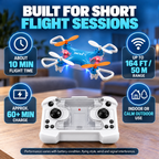 Mini RC Drone with Controller Storage Case & 360° Flips