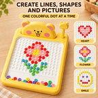 Bear Magnetic Drawing Board for Kids | Colorful Bead Art Toy