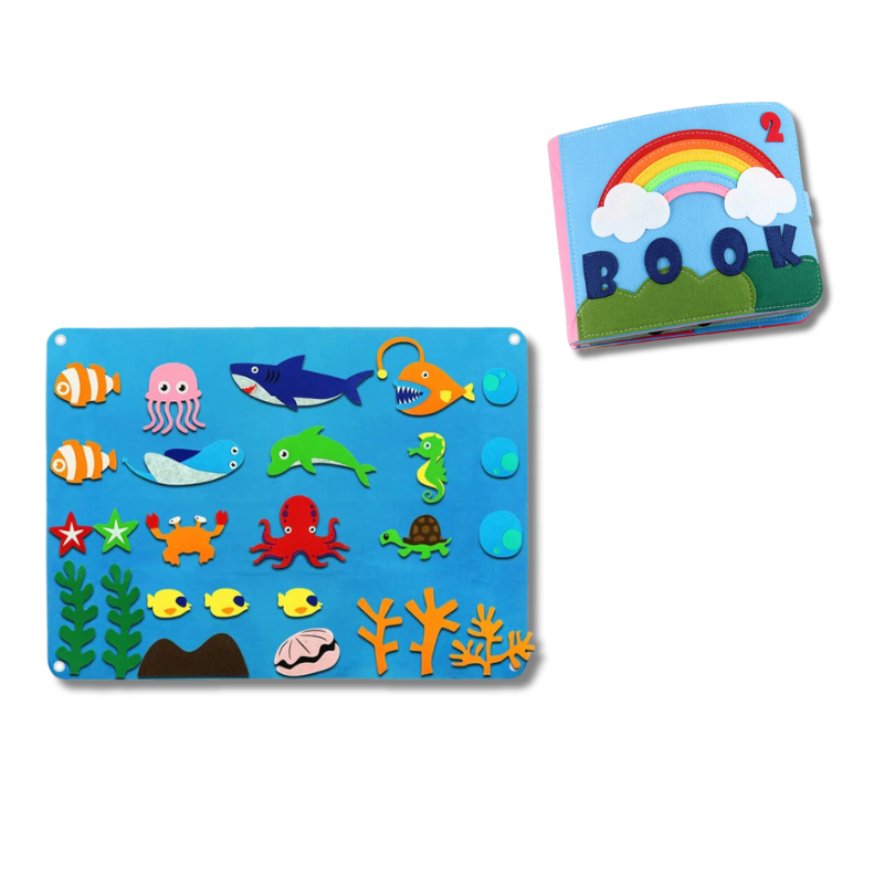 Montessori-inspired Felt Experiences in Book and Board Form