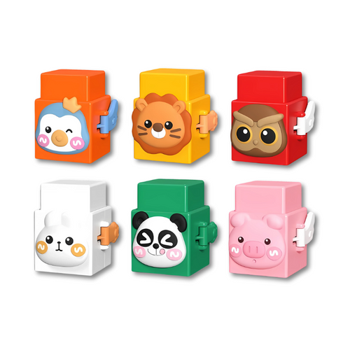 Animal Stacking Blocks with Pop-Out Surprises