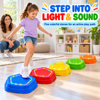 Light-Up Musical Stepping Stones for Kids