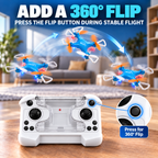Mini RC Drone with Controller Storage Case & 360° Flips