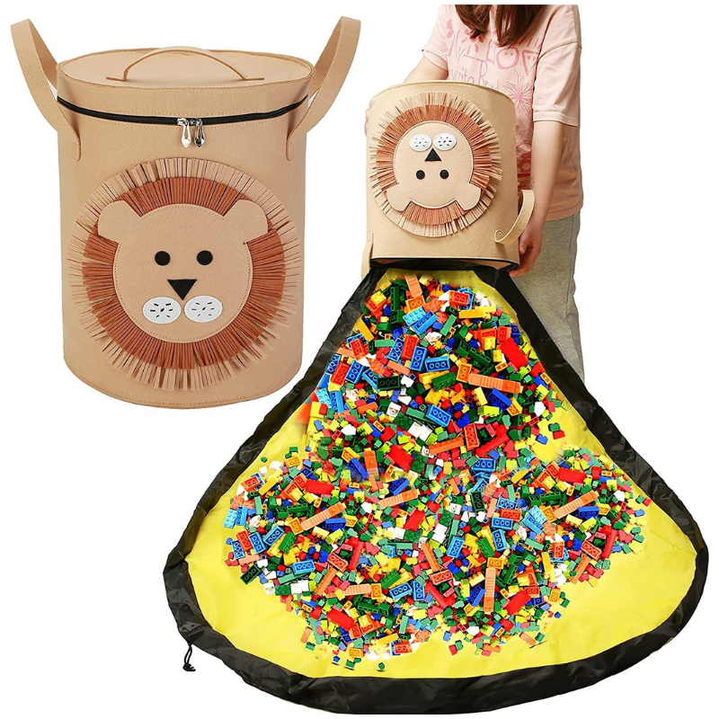 Toy Storage Basket with Play Mat Combo - main product image