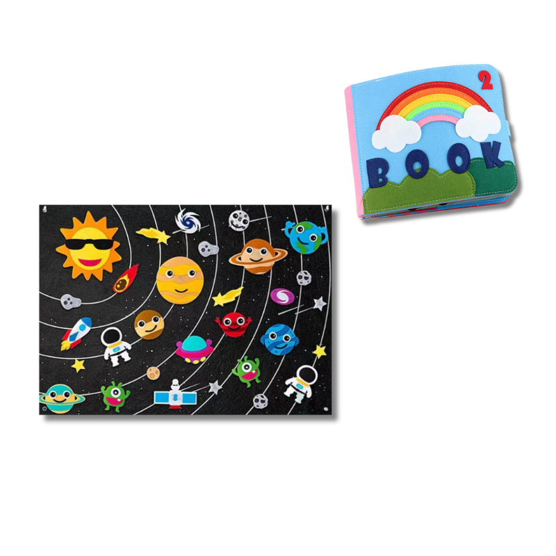 Montessori-inspired Felt Experiences in Book and Board Form
