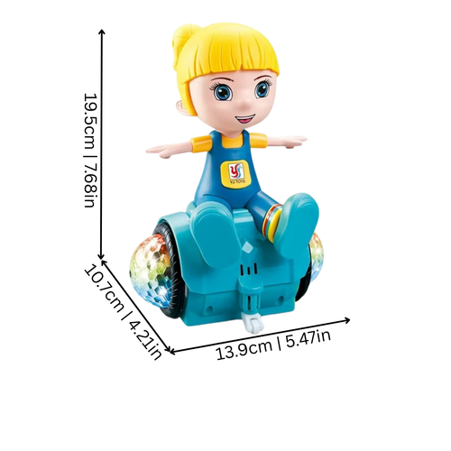 360° Rotating RC Stunt Car with Music for Girls