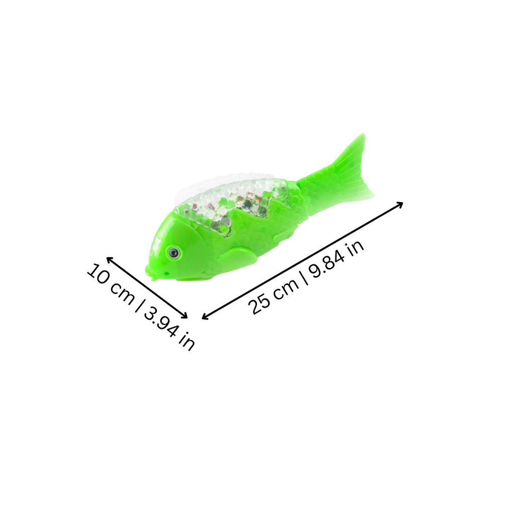 Simulated Swimming Fish Toy with Lights and Music