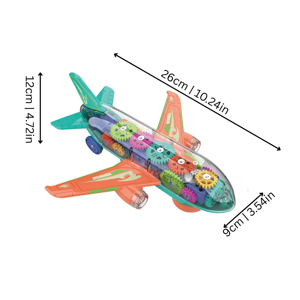Transparent Electric Gear Airplane With Lights And Music
