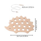 Wooden Montessori Lacing Toy with Beads and Buttons