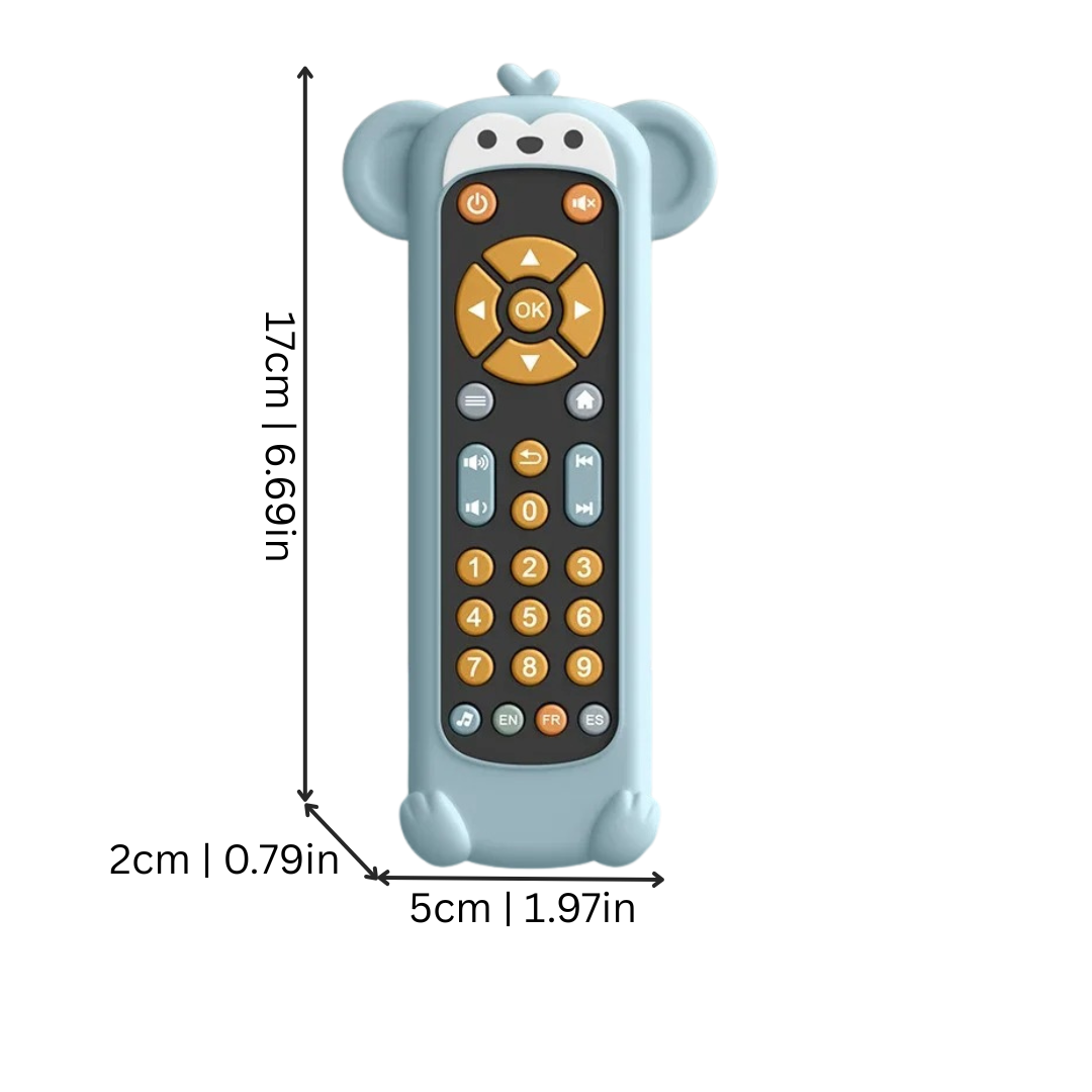 Baby TV Remote Toy with Music, Lights, and Sensory Play